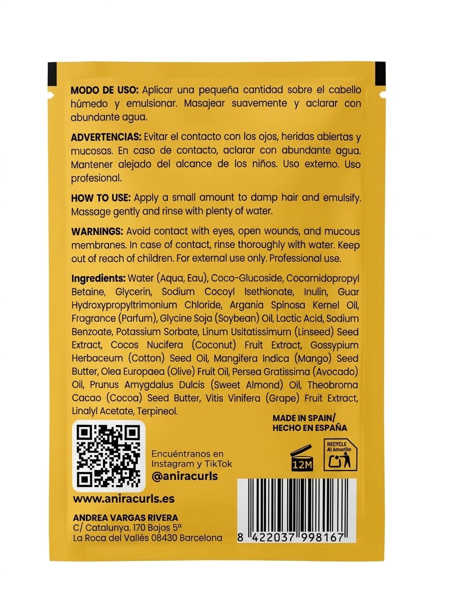 Anira Curls Mango Lollipop Shampoo Gloss Therapy 15ml